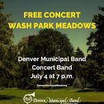 Wash Park Concert in the Meadows - Denver Municipal Band - Concert Band - 7 p.m.