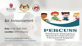 Paediatric Emergency Room and Critical Care Ultrasound Support Course (PERCUSS) 02/2024