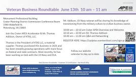 Veteran Business Roundtable - Featuring Mr. Thomas Addison, Owner 4TAS, LLC