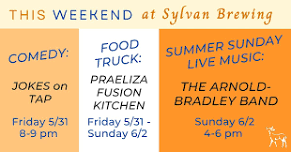 Weekend at Sylvan Brewing: Comedy, Food Truck, and Live Music!!