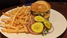 Burger and Bucket at the Bunker Grille