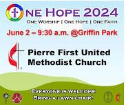 One Hope Worship in the Park - led by Pastor Jeff Lathrop and First United Methodist Church