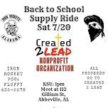Back to school supply ride to benefit created2lead.