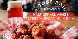 Half Off Wings Every Moday!