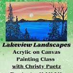 Lakeview Landscapes Acrylic on Canvas