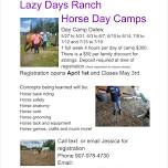 2nd June Horse Camp for 6 yo and Up!