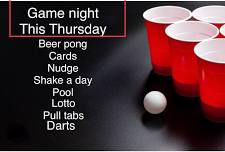 Game night every other Thursday