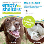 BISSELL Empty the Shelters - $25 Pet Adoptions!