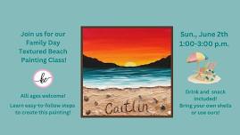 Family Day Sunset Texture Painting Class, Sun., June 2nd 1:00-3:00