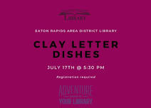 Clay Letter Dishes