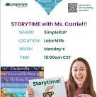 6/10 Story time with Ms Carrie at Simple Kup