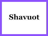 Shavuot Services