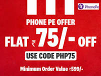 Phone Pe Offer ! Get Flat Rs.75 Off on a Cart Value Of Rs.599 Or Above! by Kfc Offer Code: Php75