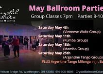 May Weekly Ballroom Dance Parties