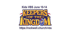 Kids Vacation Bible School June 10-14 9am-Noon