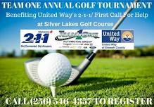 Team One Annual Golf Tournament benefiting United Way's 2-1-1