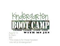 4K/Kindergarten Boot Camp with Ms Jen