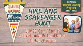 All-Ages Hike and Scavenger Hunt at Bothwell Lodge State Park Shelter - Summer Reading Program