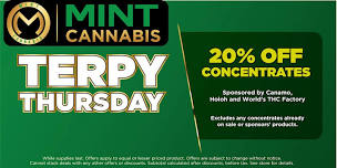 Terpy Thursday Cannabis Extravaganza!