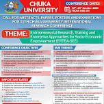 Chuka University 11th International Research Conference