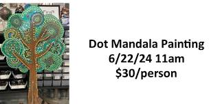 Dot Mandala on a Tree Form