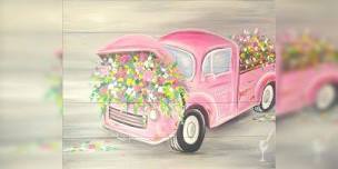 Pink Flower Truck  ,