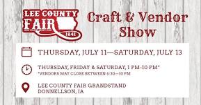 Craft & Vendor Show at Lee County Fair