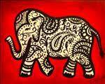 Paisley Elephant-Choose the background color!13+