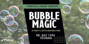 Bubble Magic at Leroy E. Botts Memorial Park