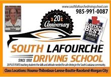38 hr driver ed class Raceland Location July 10,11,12,13