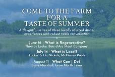 Come to the Farm for a Taste of Summer