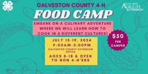 Galveston County 4-H Food Camp 2024,