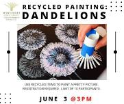 Recycled Painting: Dandelions