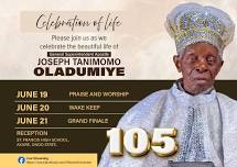 Celebration of Life for Pa J.T. Oladumiye