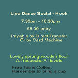 Line dance social at Hook this Saturday.