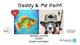 Daddy & Me Paint, June 3rd, Jersey County Arts Council