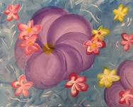 Water Flowers - Sip & Paint Canvas Class