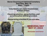 Stone Cleaning at Oakland Cemetery