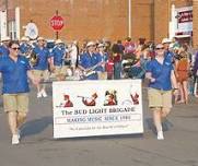 Busch Light Brigade plays Maeystown parade and concert.
