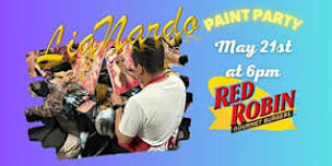Paint Party with LiaNardo Mobile Paint & Sip at Red Robin | Red Robin Gourmet Burgers & Brews