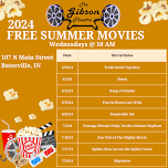 Free Summer Movies at the Gibson Theatre