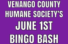 Venango County Human Society’s Bingo Bash