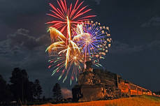 Fireworks Celebration Train