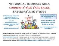 9Th Annual McDonald Community Wide Yard Sales