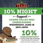 Texas Roadhouse Fundraiser for Licking Valley High School Cheerleading