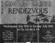 Chorro Creek Rendezvous July 10  to 14th
