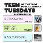Teen Tuesdays at the Taos Public Library