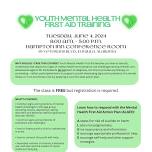 Youth Mental Health Training Class