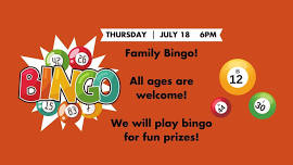 Family Bingo at the Muir Library