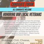 Meet the Candidate as we honor our local Veterans!